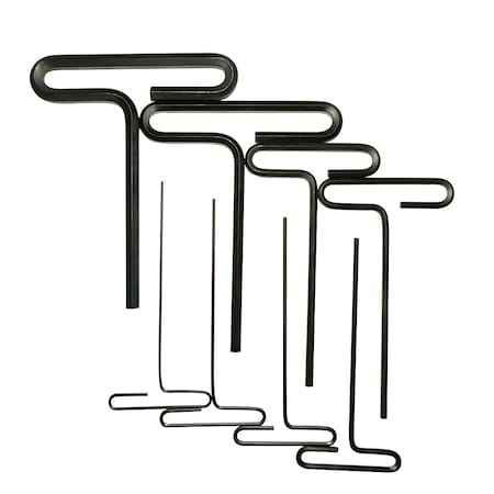 Urrea T-handle 6" lg Hex Key Set 8Pc 4966